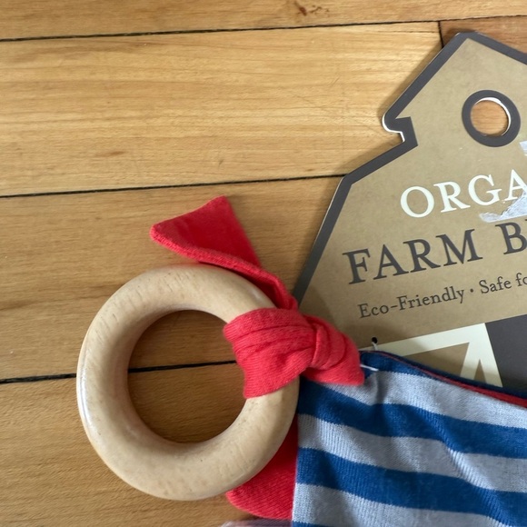 NWT Organic Farm Buddies Security Blanket Baby Lovey Pirate Pig Activity - Picture 6 of 10